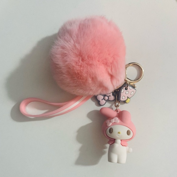 Sanrio Accessories - New My Melody Pom Pom Keychain